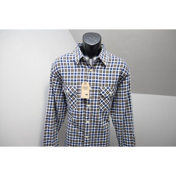Chaps Other - Chaps Ralph Lauren Rugged Fitted Flannel Shirt Plaid Button Up Mens Sz Large NWT